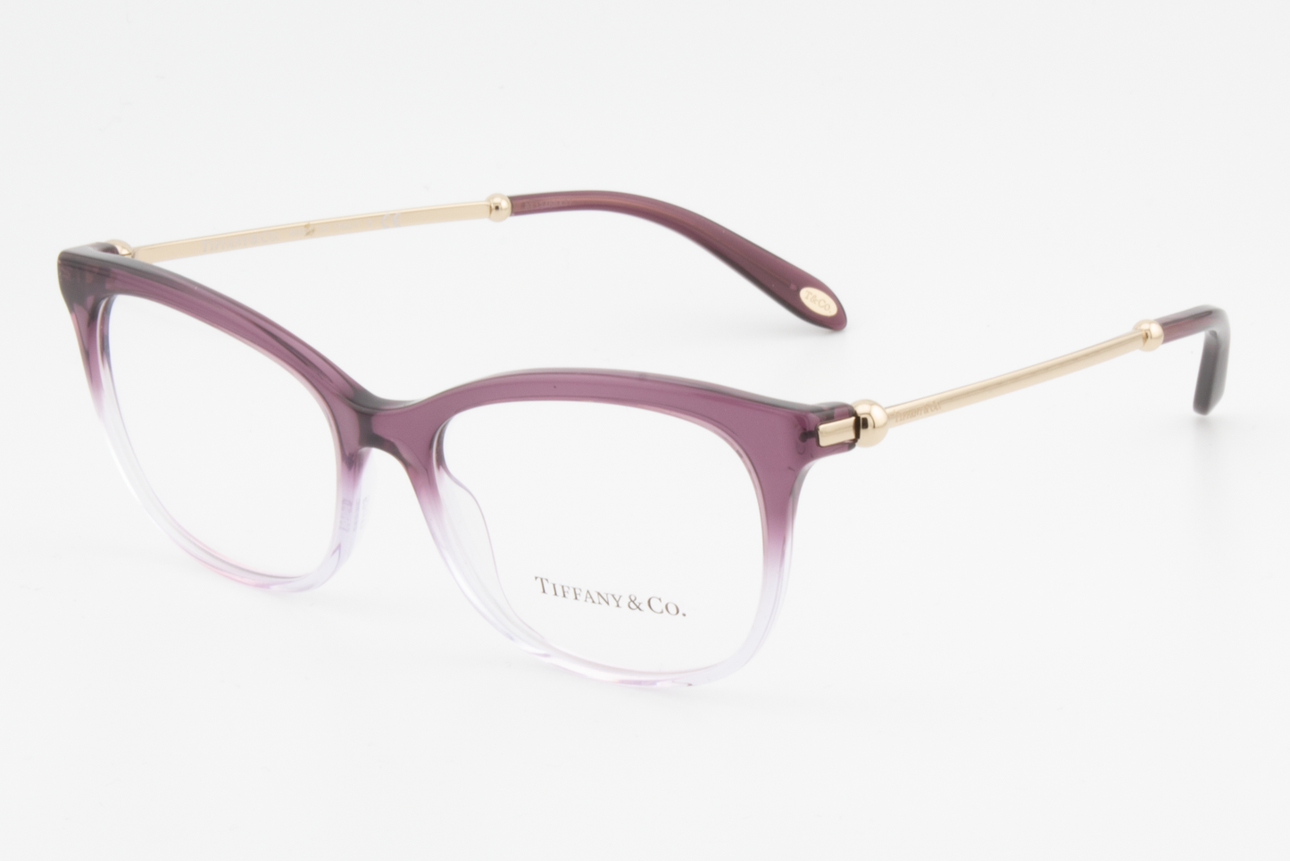 Tiffany & Co TF2157  Female Square Glasses Frame Transparent Purple Grad Lilac 52mm