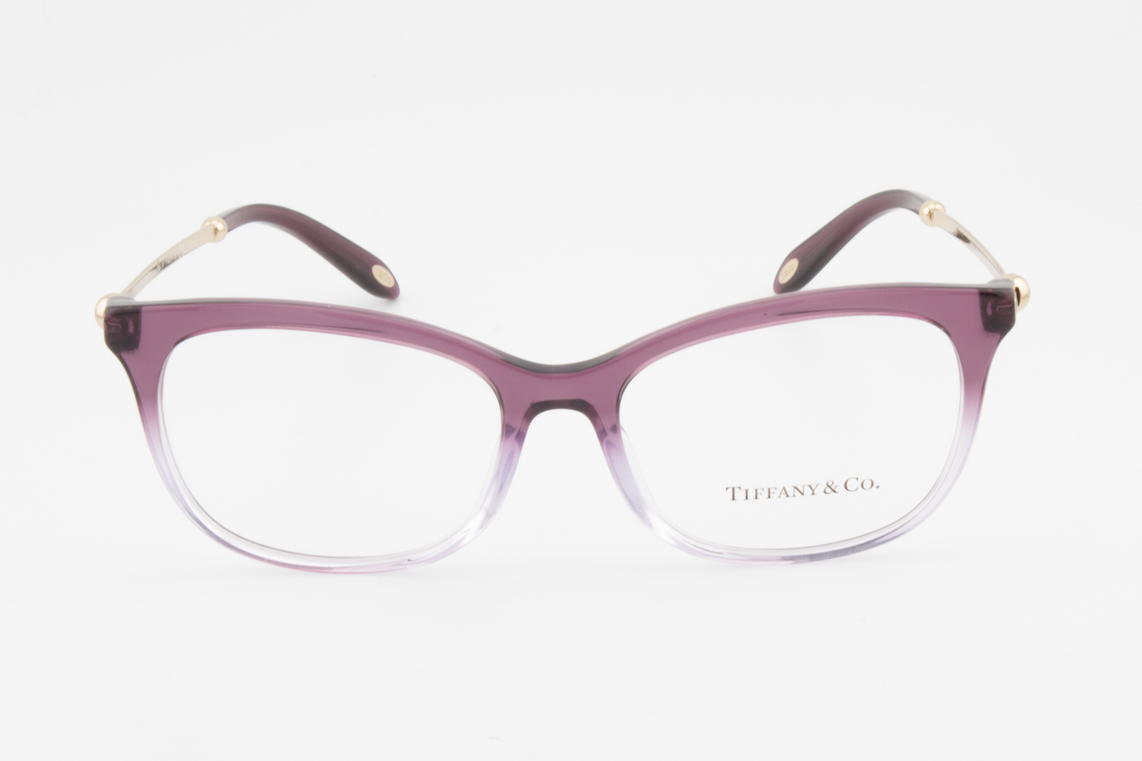 Tiffany & Co TF2157  Female Square Glasses Frame Transparent Purple Grad Lilac 52mm
