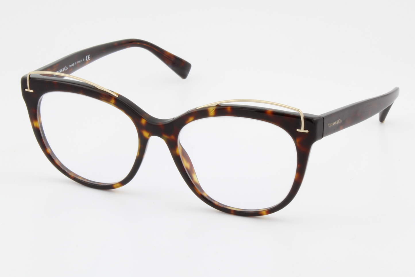 Tiffany & Co TF2166  Female Cat Eye Glasses Frame Dark Havana 53mm