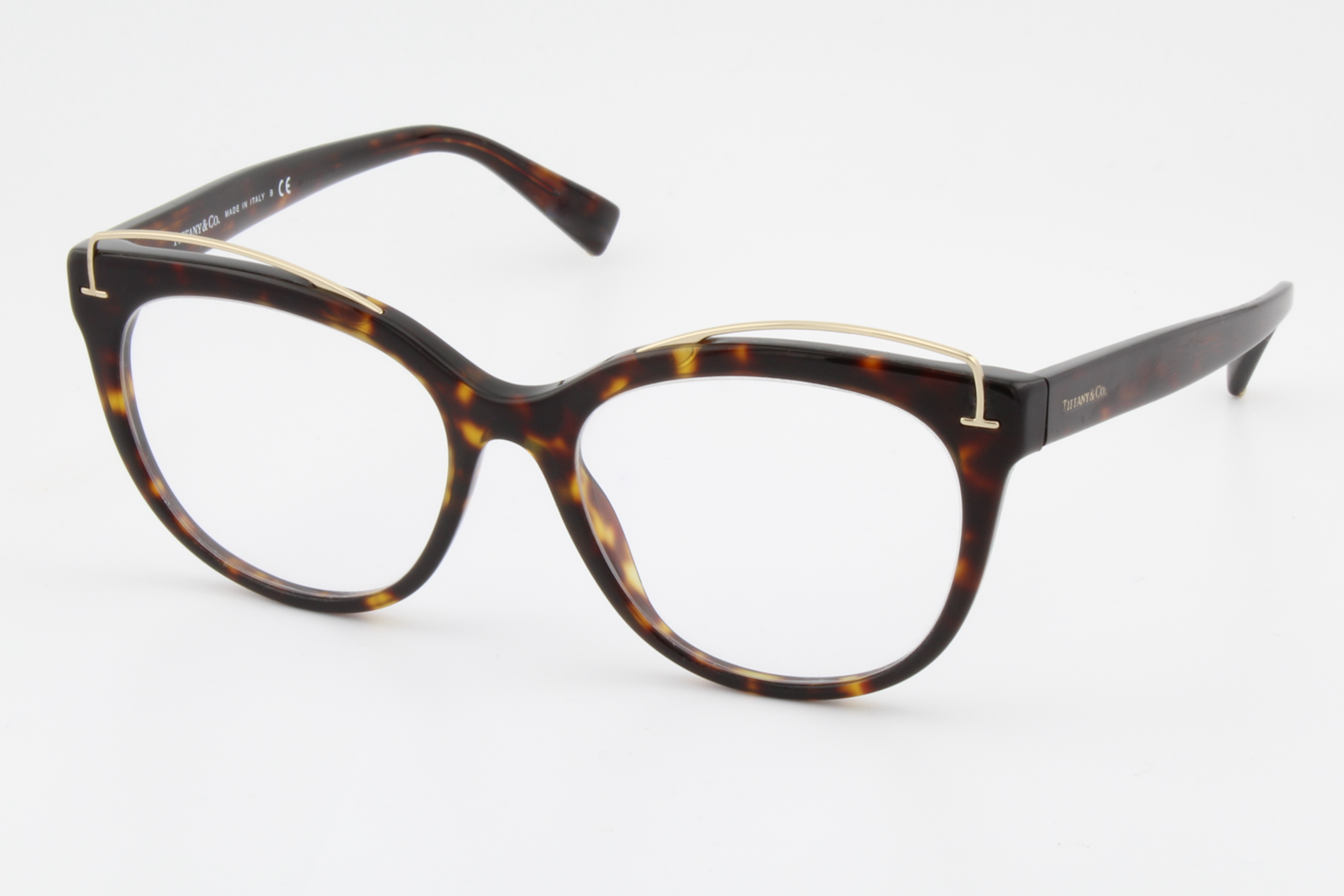 Tiffany & Co TF2166  Female Cat Eye Glasses Frame Dark Havana 53mm