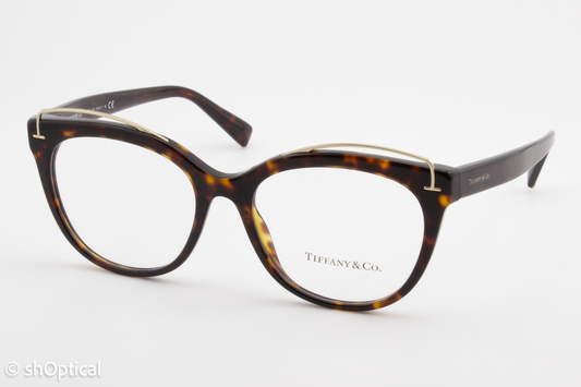 Tiffany & Co TF2166  Female Cat Eye Glasses Frame Dark Havana 53mm