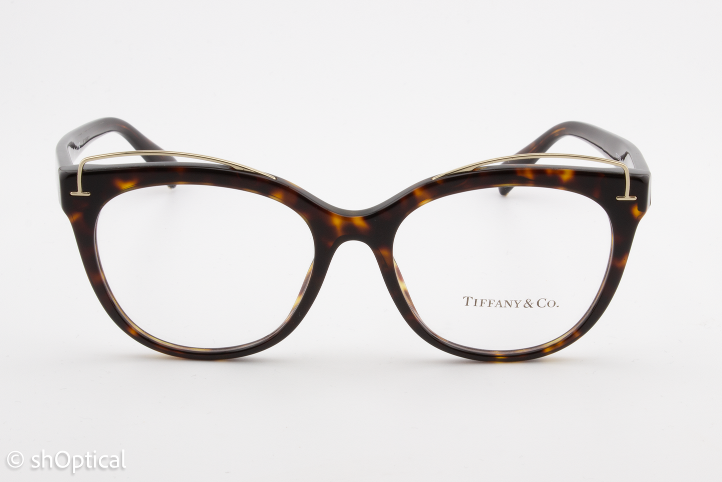 Tiffany & Co TF2166  Female Cat Eye Glasses Frame Dark Havana 53mm