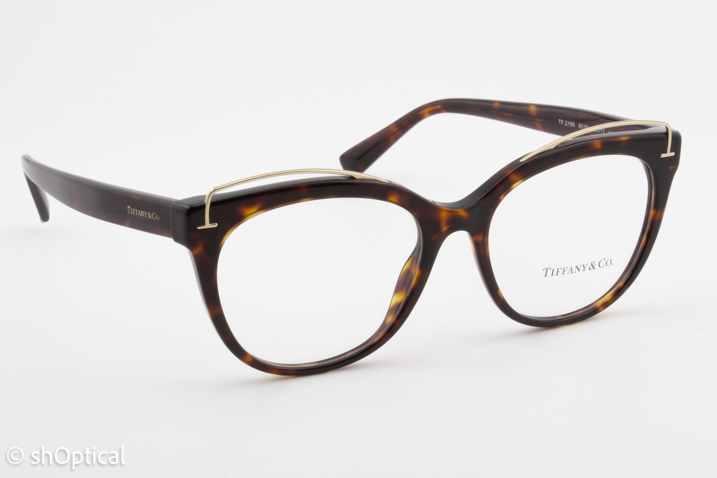 Tiffany & Co TF2166  Female Cat Eye Glasses Frame Dark Havana 53mm