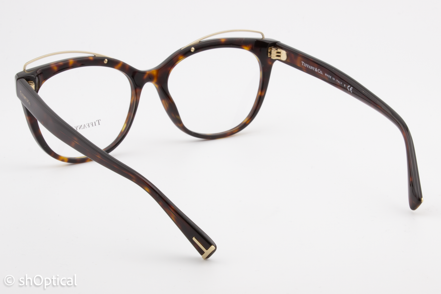 Tiffany & Co TF2166  Female Cat Eye Glasses Frame Dark Havana 53mm