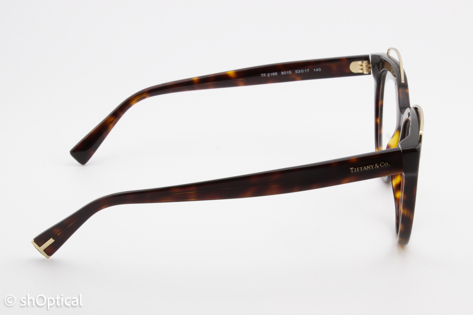 Tiffany & Co TF2166  Female Cat Eye Glasses Frame Dark Havana 53mm