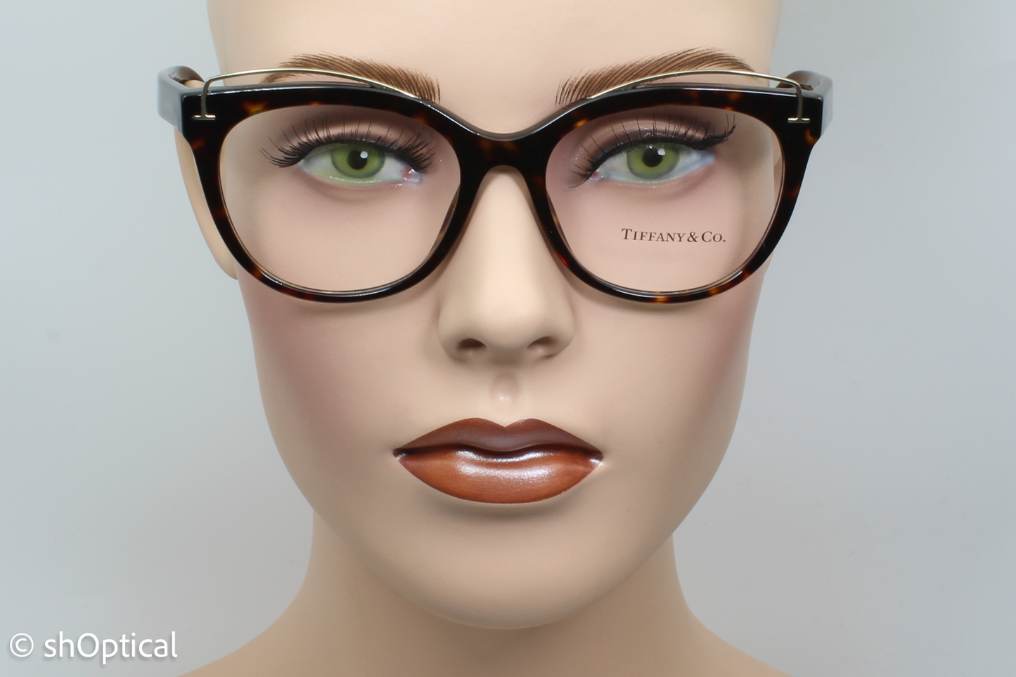 Tiffany & Co TF2166  Female Cat Eye Glasses Frame Dark Havana 53mm