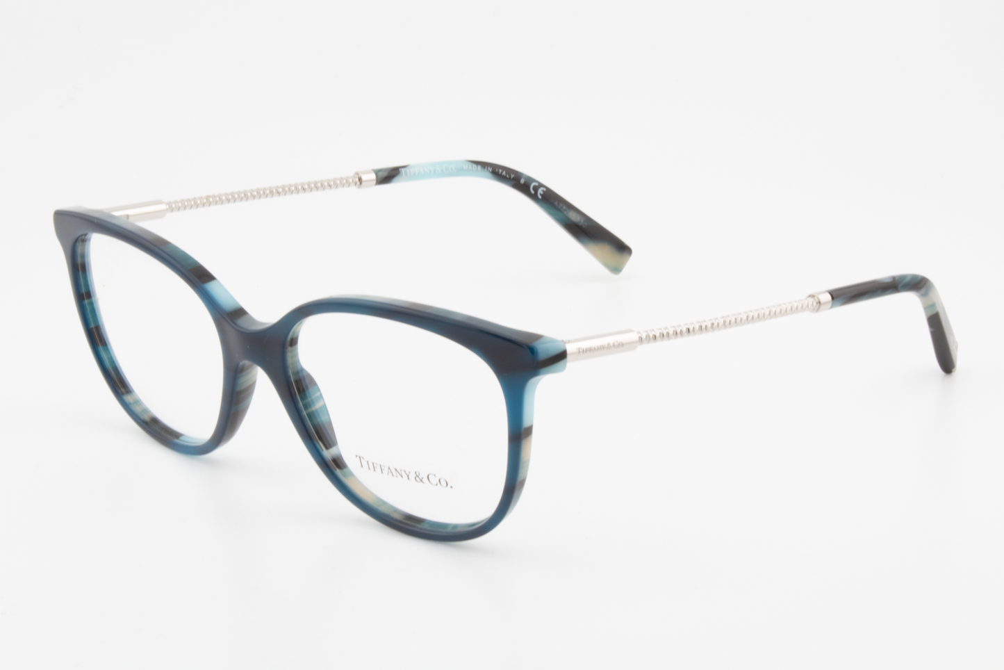 Tiffany & Co TF2168  Female Cat Eye Glasses Frame Blue/Lamps Blue 54mm