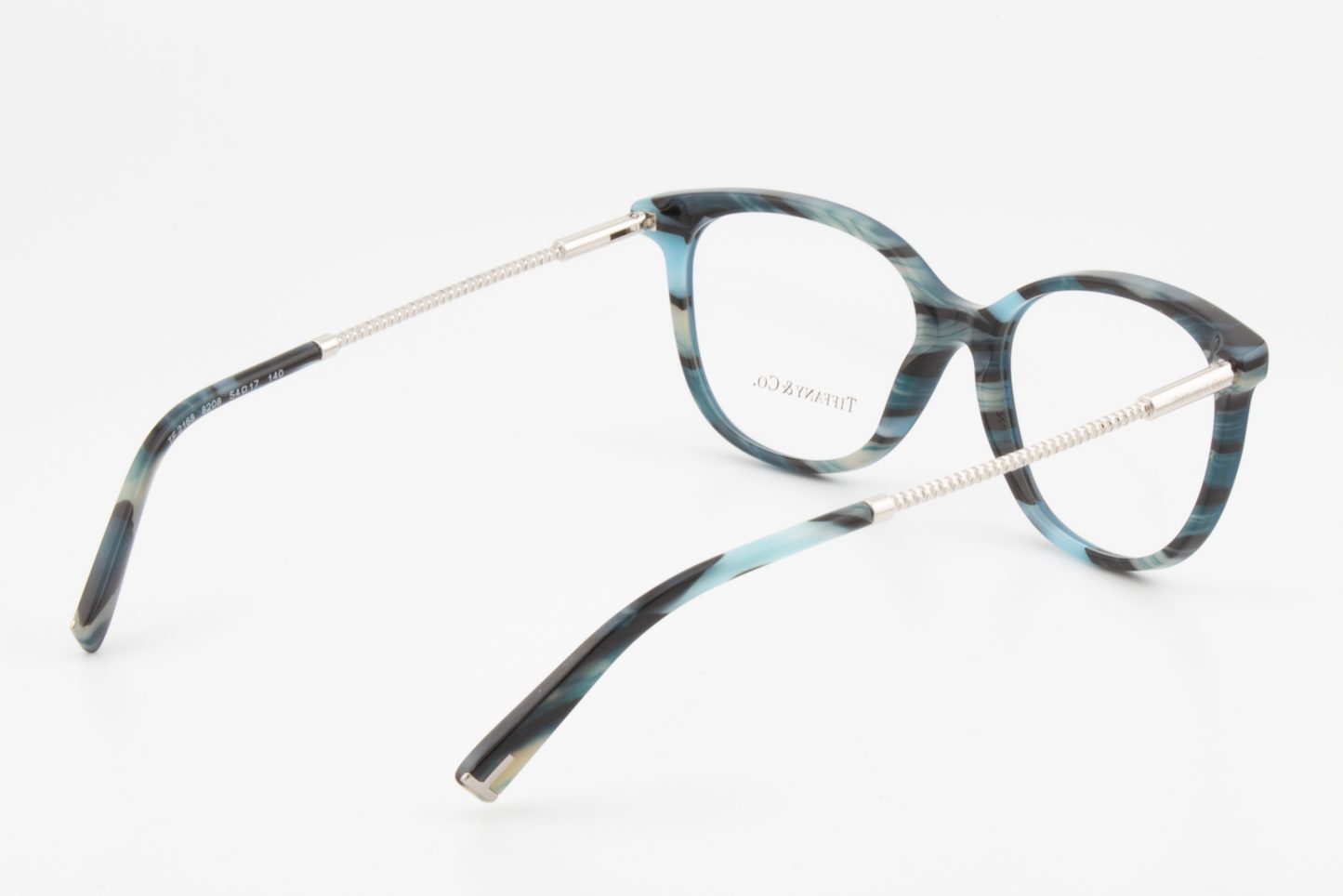 Tiffany & Co TF2168  Female Cat Eye Glasses Frame Blue/Lamps Blue 54mm
