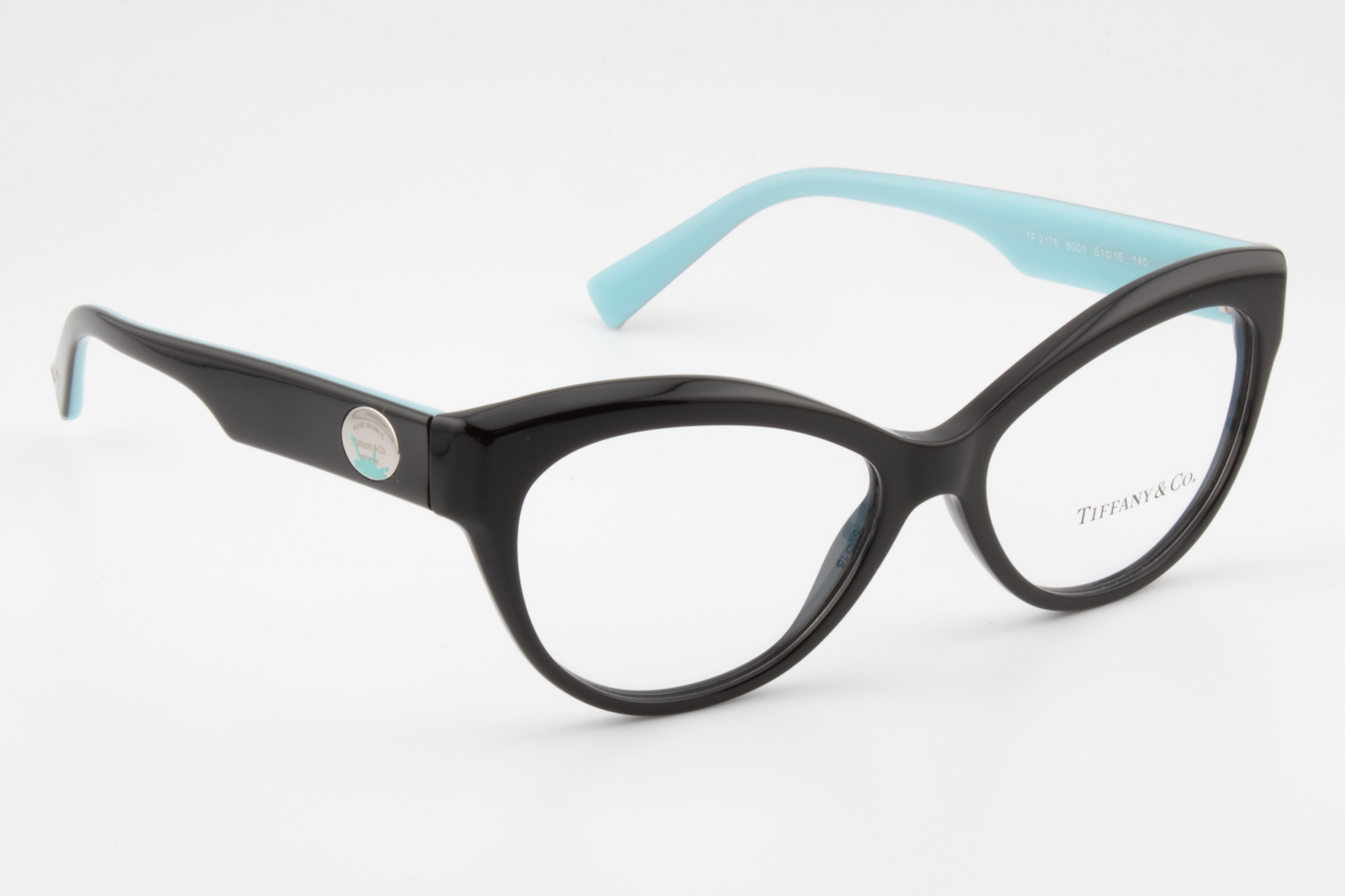 Tiffany & Co TF2176  Female Cat Eye Glasses Frame Black 51mm