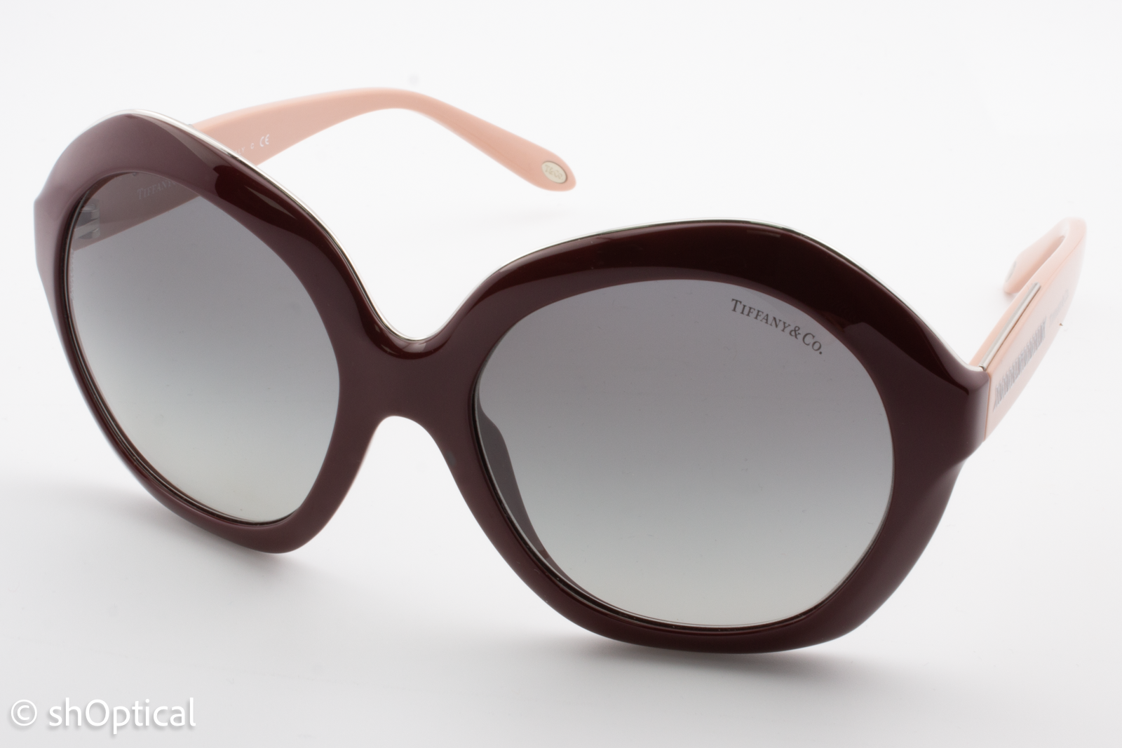 Tiffany & Co. TF4116 8203/3C Womens Full Rim Sunglasses Maroon 56mm