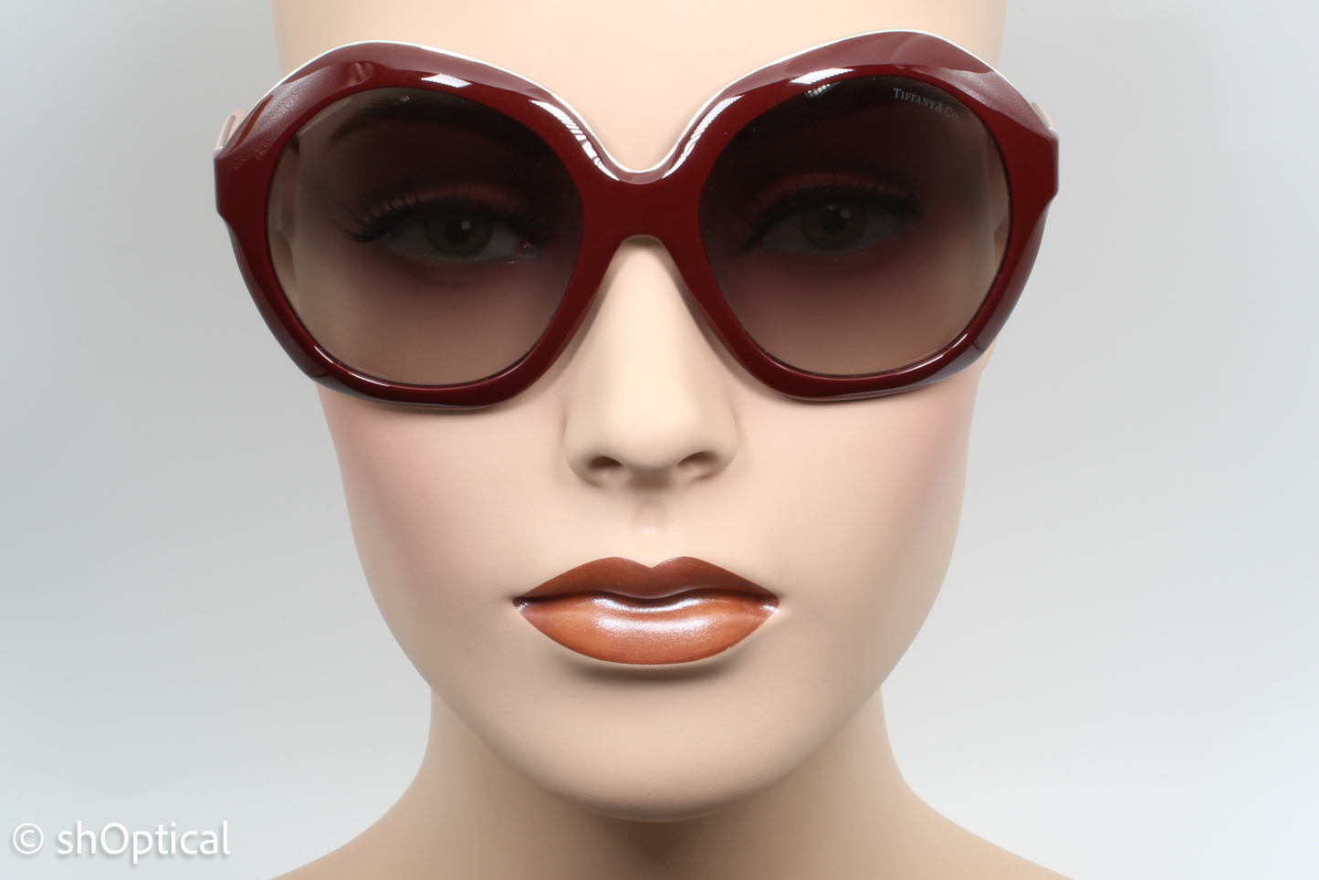 Tiffany & Co. TF4116 8203/3C Womens Full Rim Sunglasses Maroon 56mm