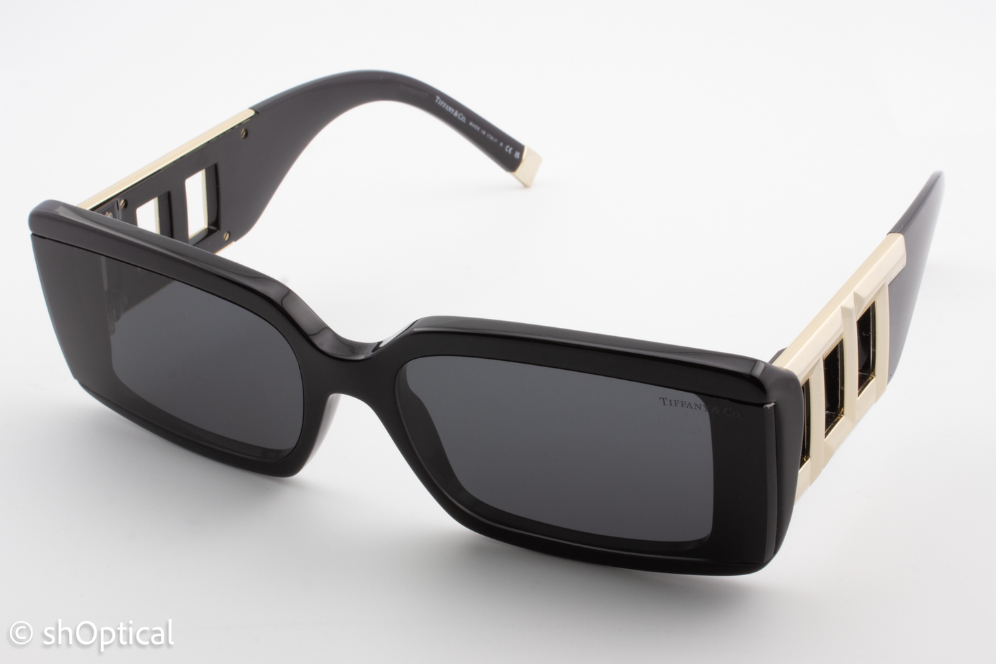 Tiffany & Co. TF4197 8001/S4 Womens Full Rim Sunglasses Black 62mm