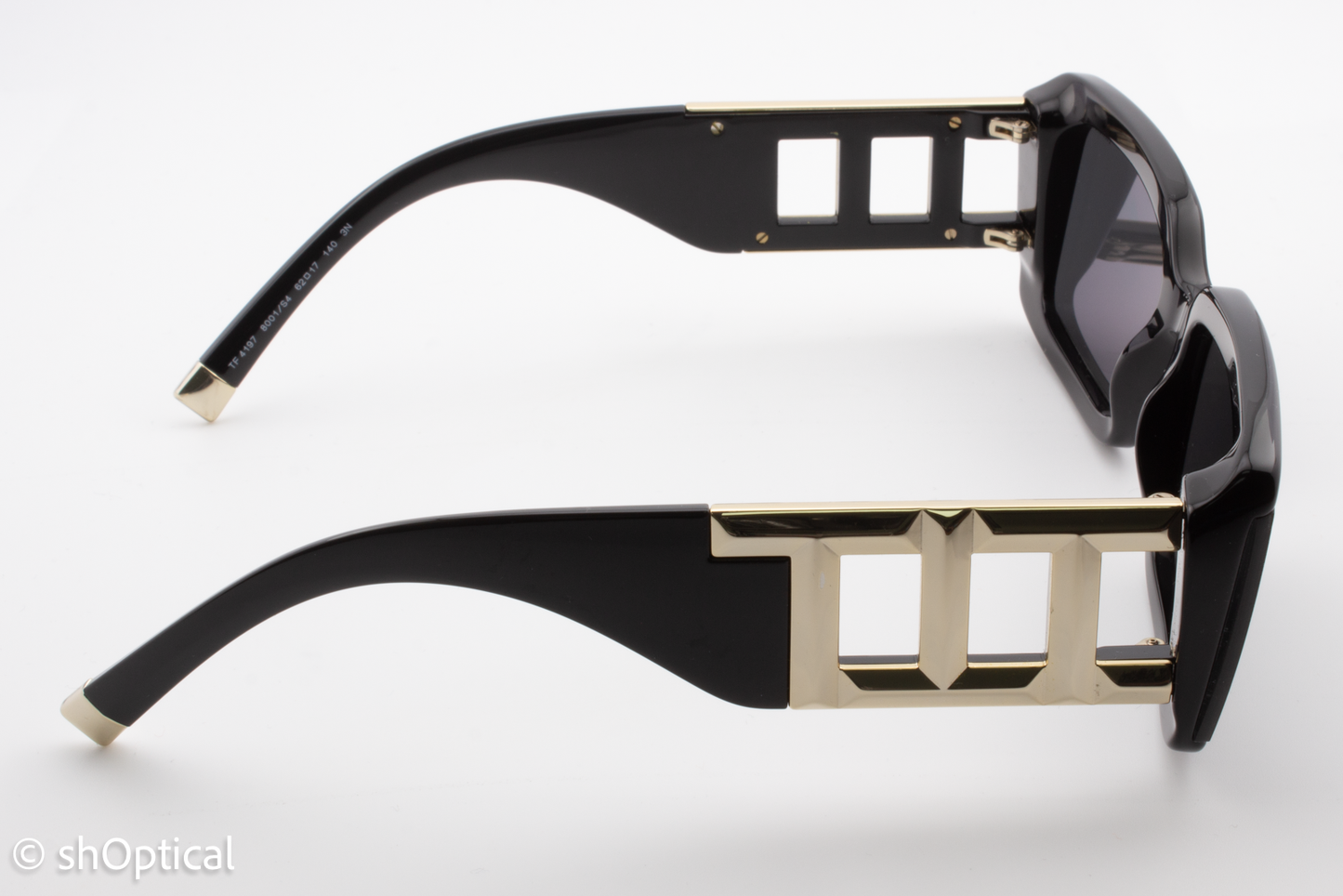 Tiffany & Co. TF4197 8001/S4 Womens Full Rim Sunglasses Black 62mm
