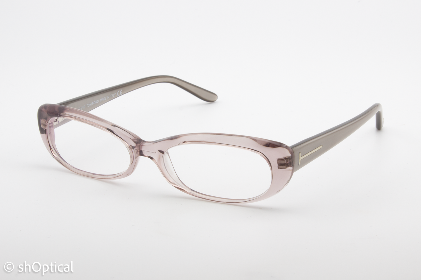 Tom Ford TF5141  Female Cat Eye Glasses Frame Transparent Faded Pink 53mm