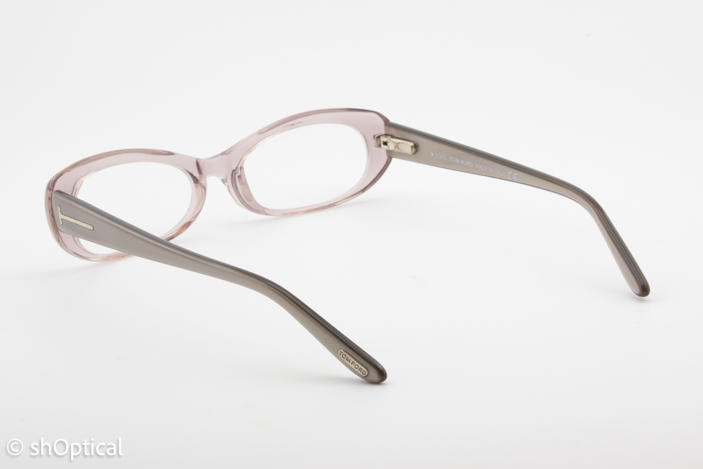 Tom Ford TF5141  Female Cat Eye Glasses Frame Transparent Faded Pink 53mm