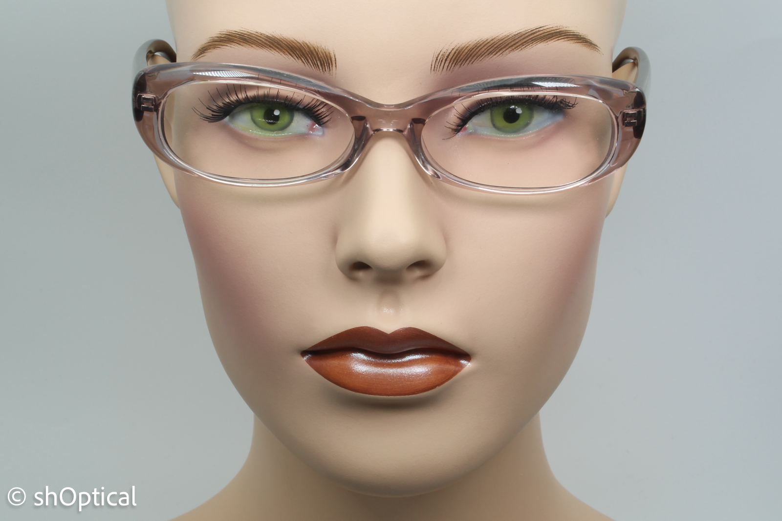 Tom Ford TF5141  Female Cat Eye Glasses Frame Transparent Faded Pink 53mm