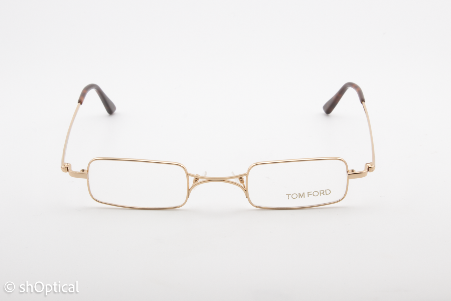 Tom Ford TF5170  Unisex Rectangular Glasses Frame Rose Gold Shiny 42mm