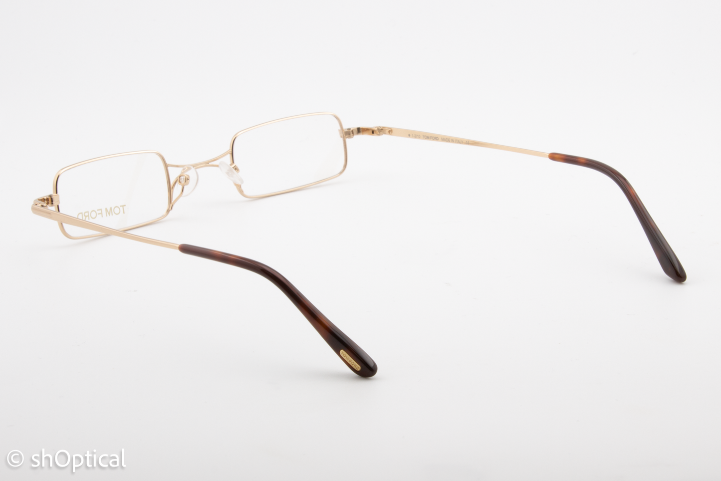 Tom Ford TF5170  Unisex Rectangular Glasses Frame Rose Gold Shiny 42mm