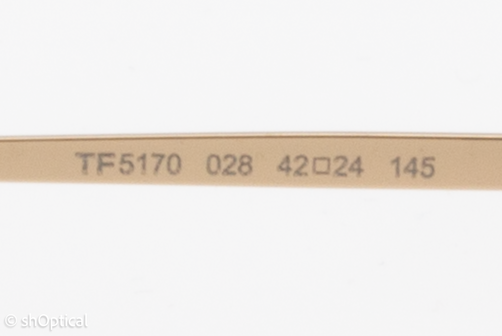 Tom Ford TF5170  Unisex Rectangular Glasses Frame Rose Gold Shiny 42mm