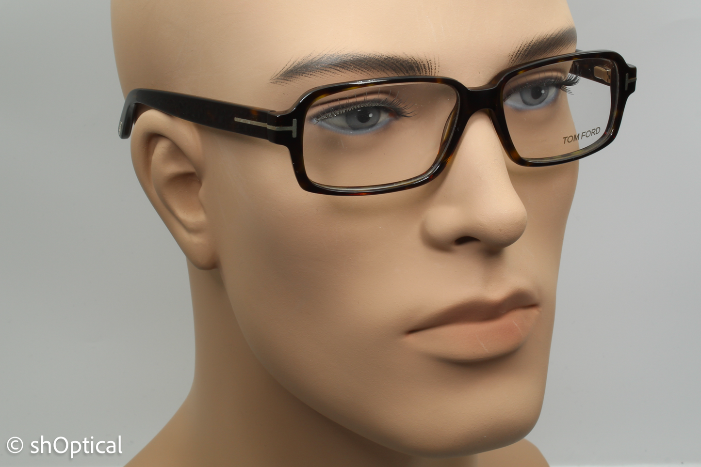 Tom Ford TF5195  Unisex Rectangular Glasses Frame Havana 54mm