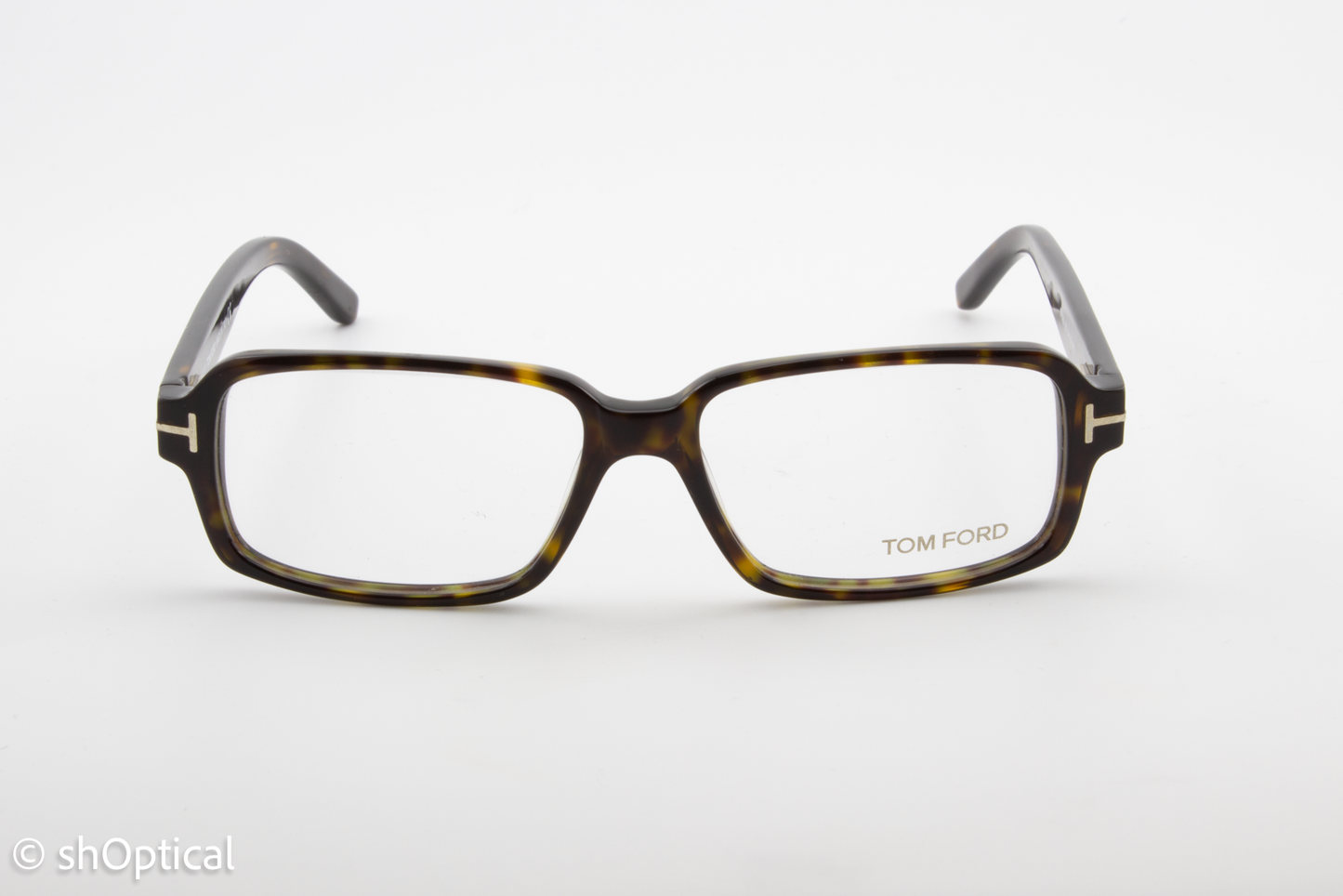 Tom Ford TF5195  Unisex Rectangular Glasses Frame Havana 54mm