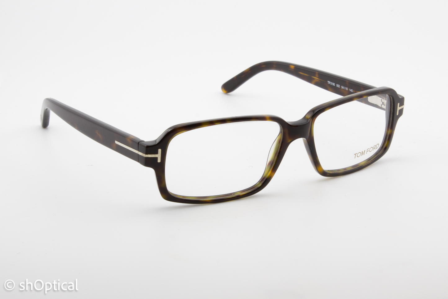 Tom Ford TF5195  Unisex Rectangular Glasses Frame Havana 54mm