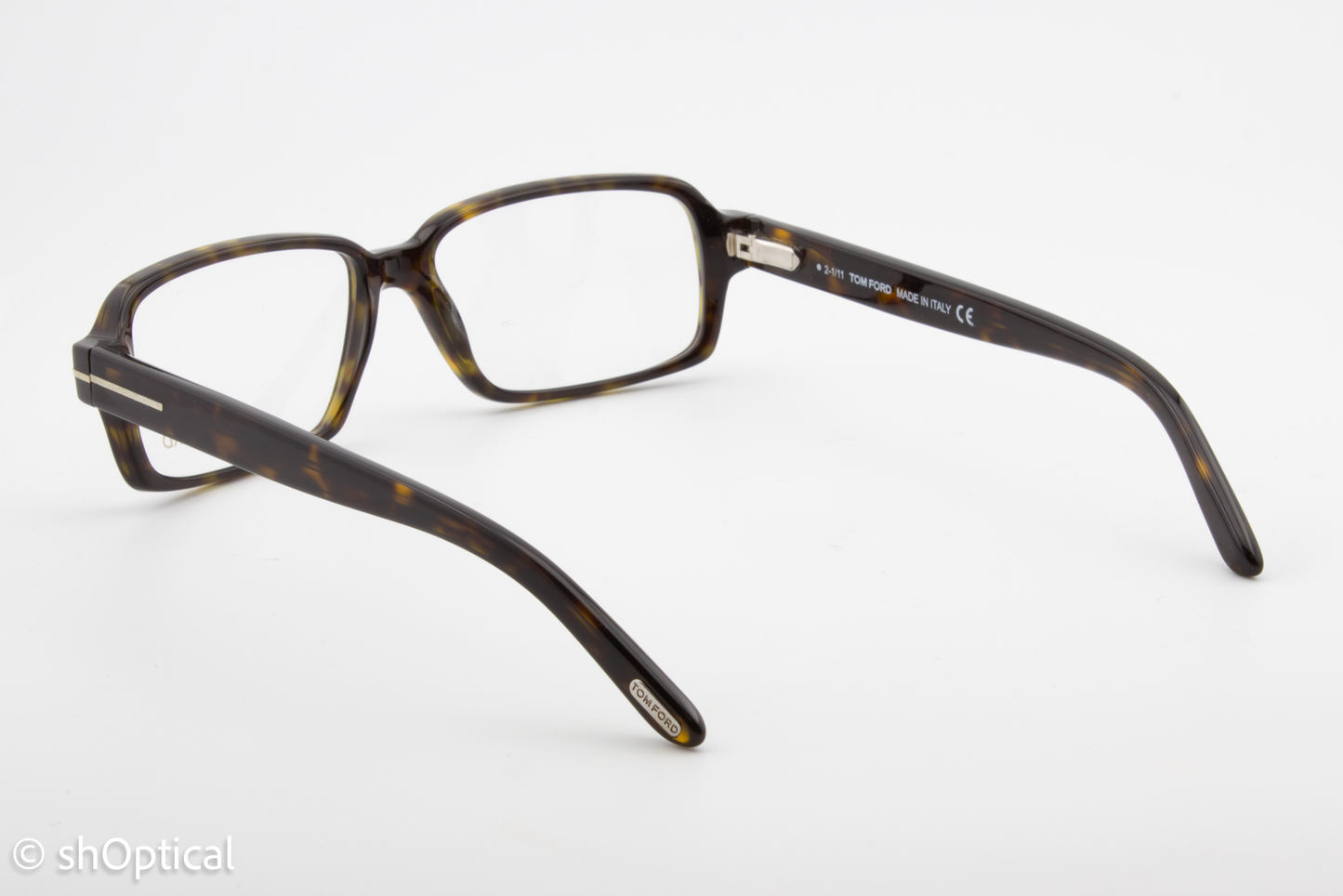 Tom Ford TF5195  Unisex Rectangular Glasses Frame Havana 54mm