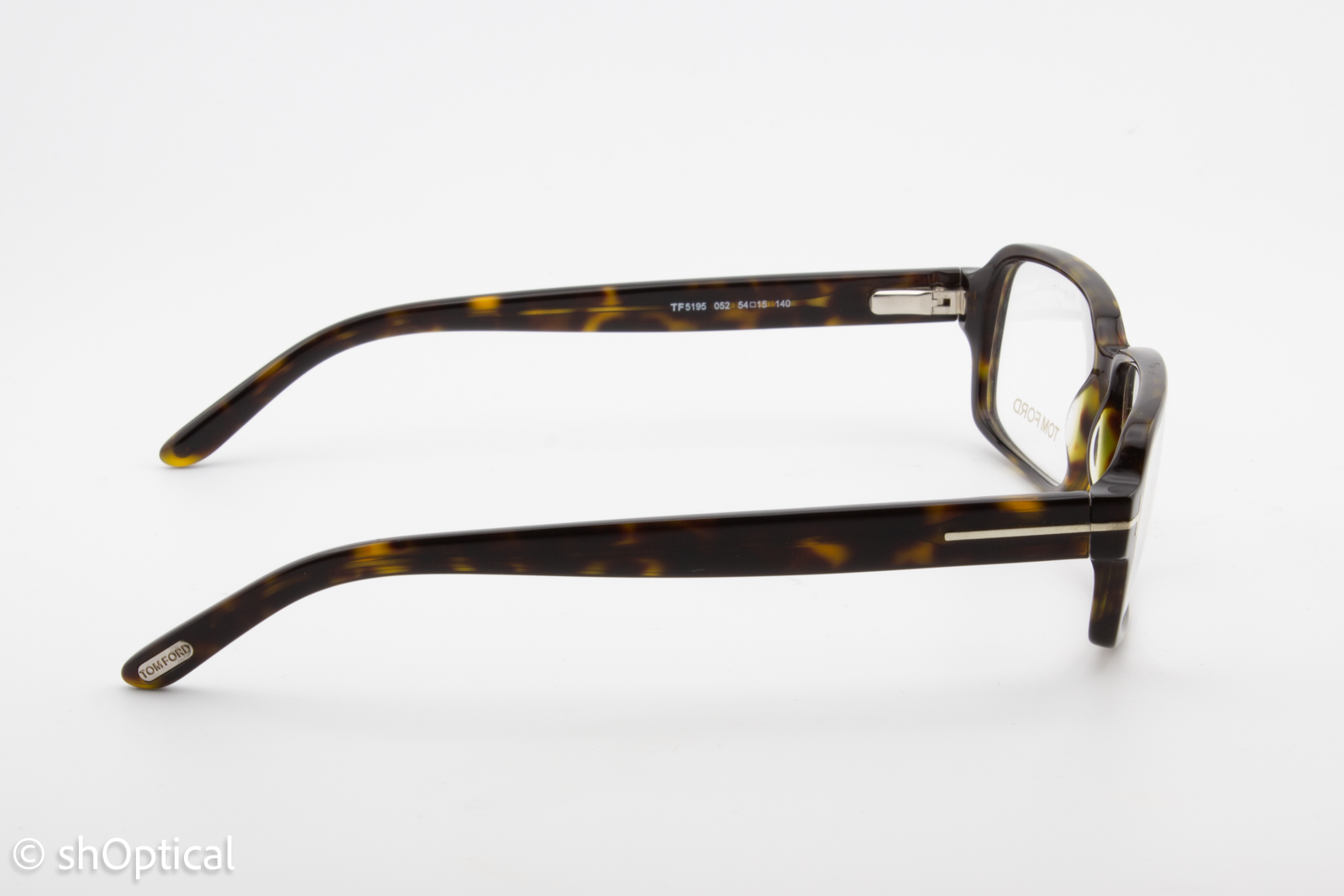 Tom Ford TF5195  Unisex Rectangular Glasses Frame Havana 54mm