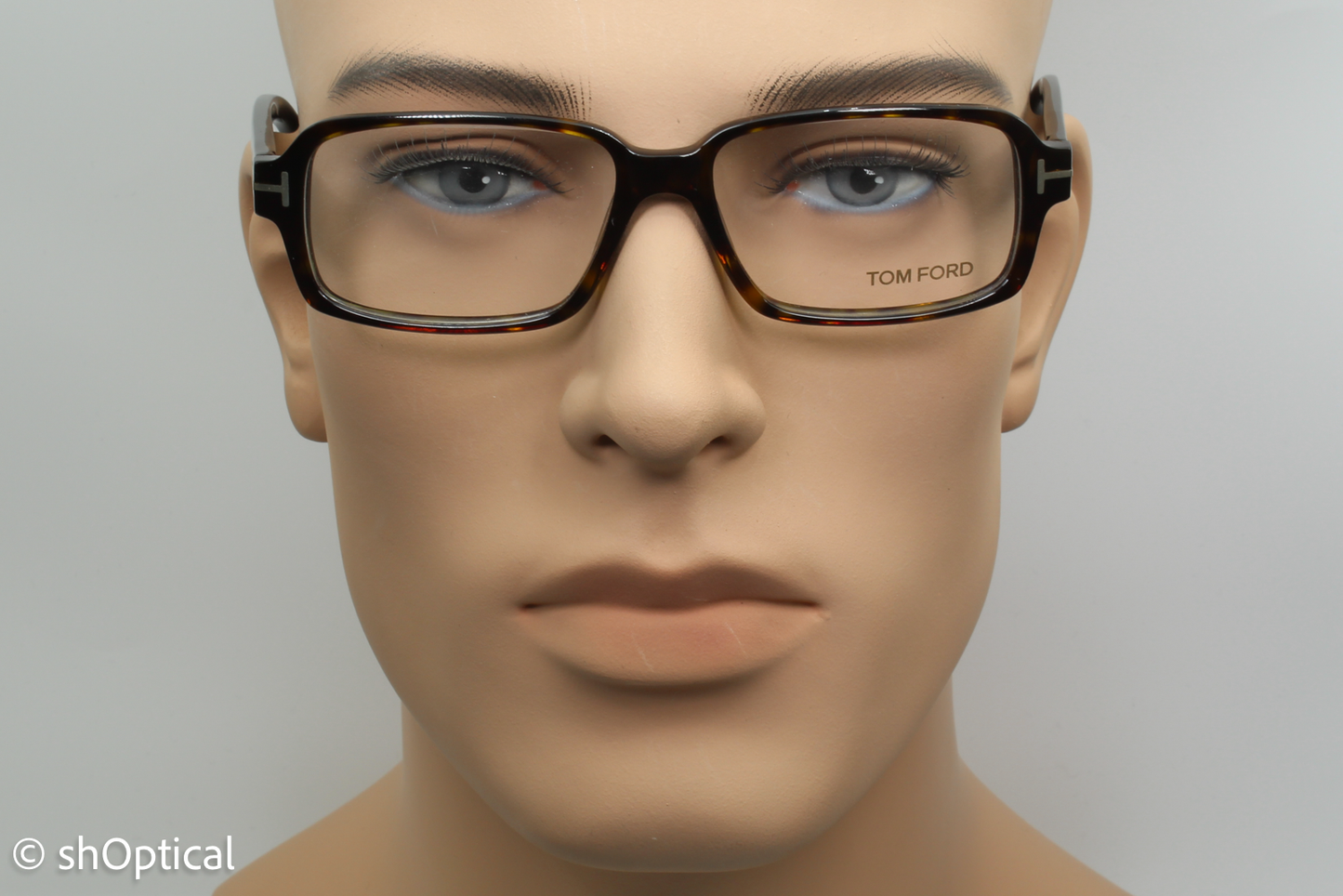 Tom Ford TF5195  Unisex Rectangular Glasses Frame Havana 54mm