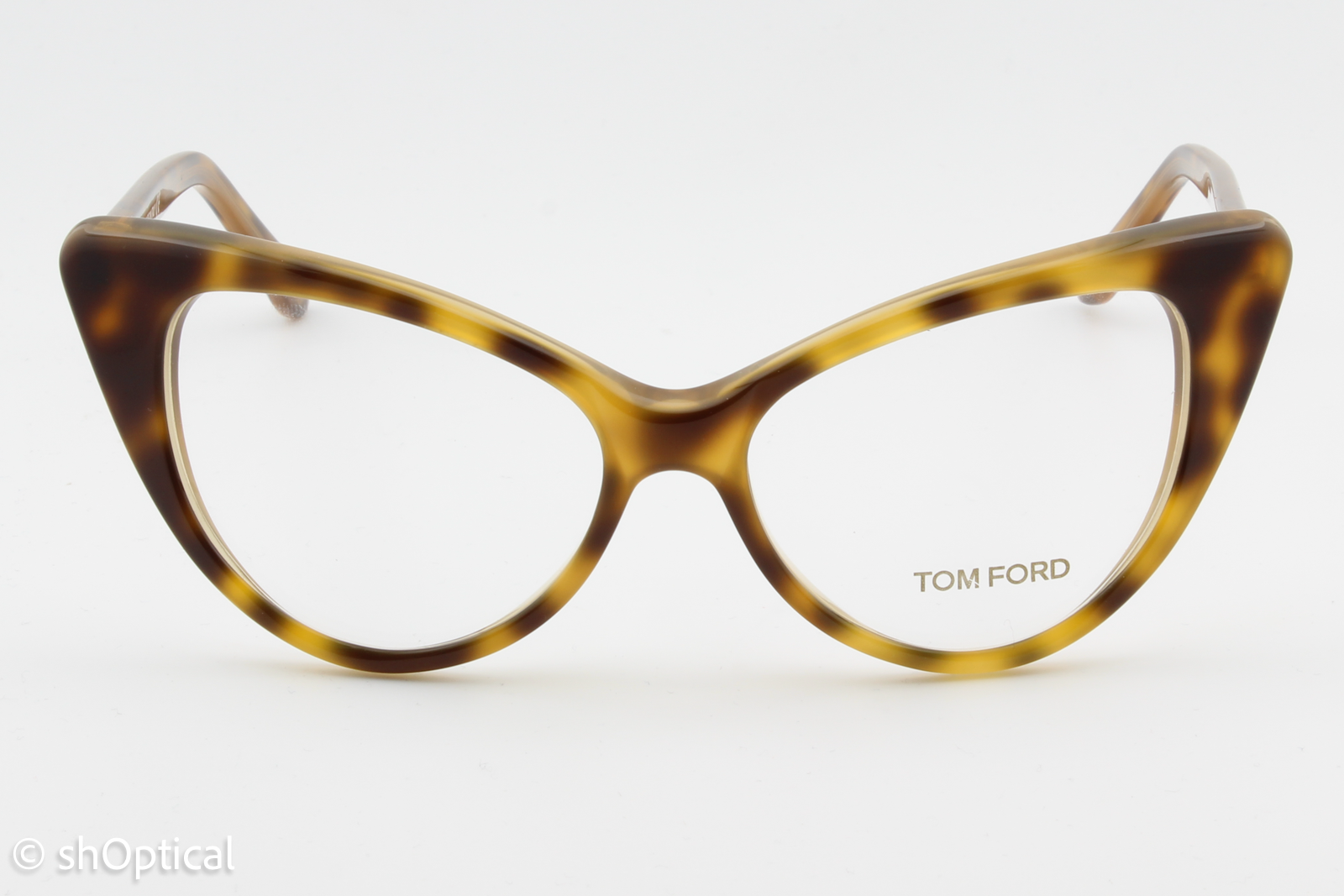 Tom Ford TF5224  Female Cat Eye Glasses Frame Tortoiseshell 55mm