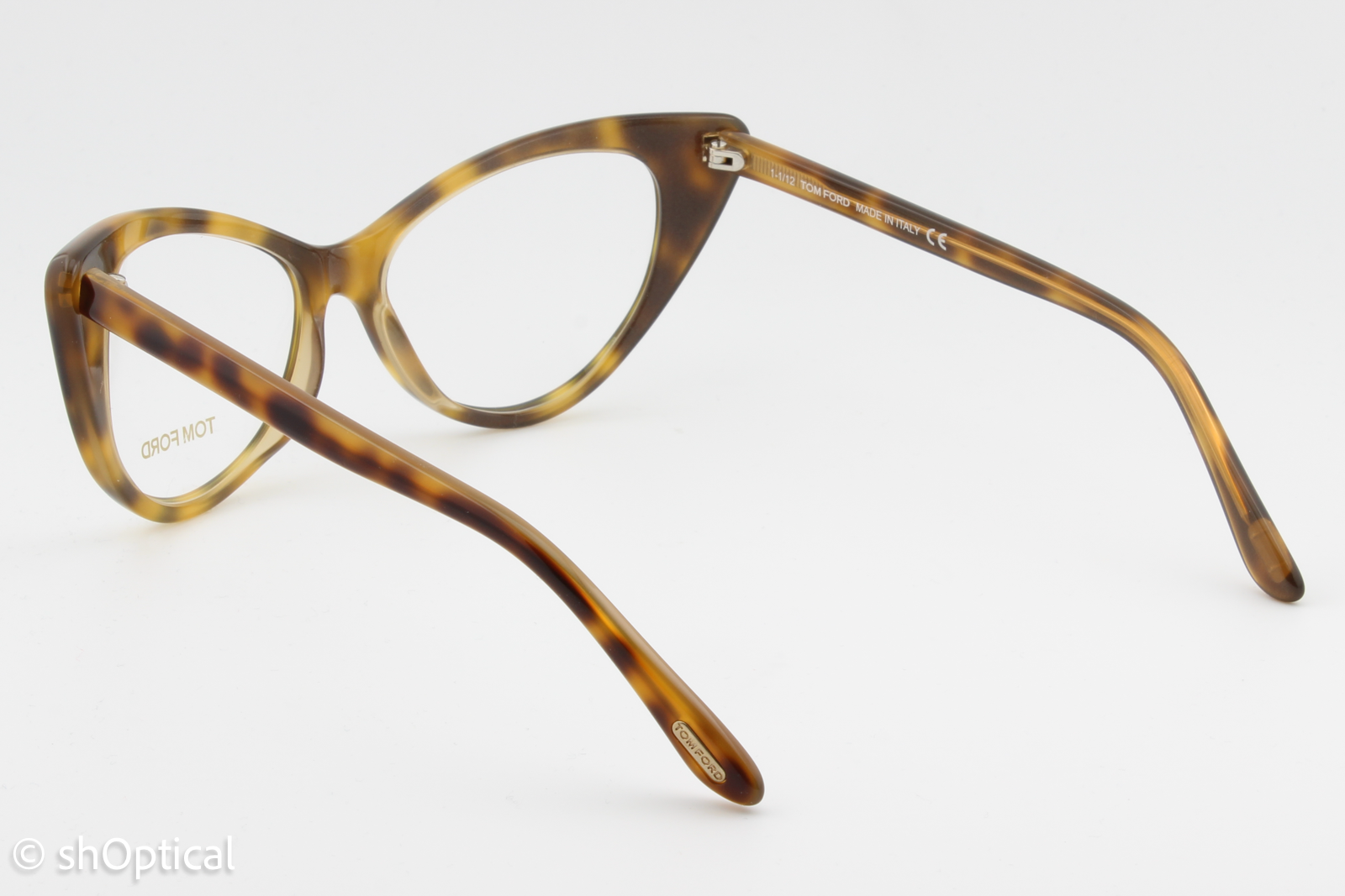 Tom Ford TF5224  Female Cat Eye Glasses Frame Tortoiseshell 55mm