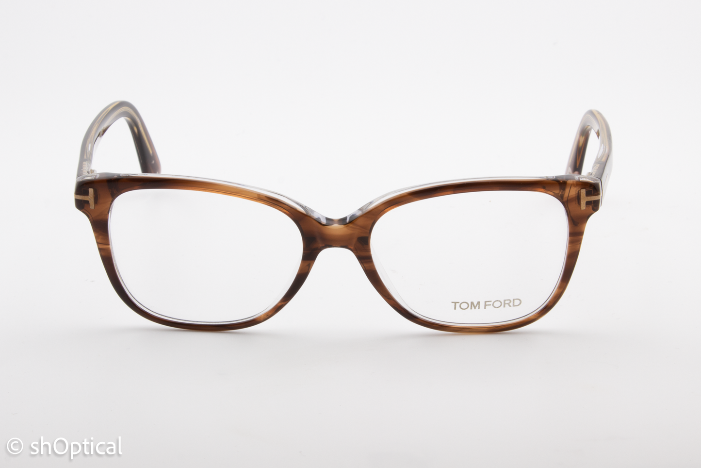 Tom Ford TF5233  Unisex Rectangular Glasses Frame Havana 53mm