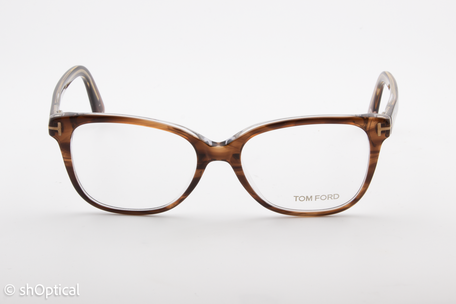 Tom Ford TF5233  Unisex Rectangular Glasses Frame Havana 53mm