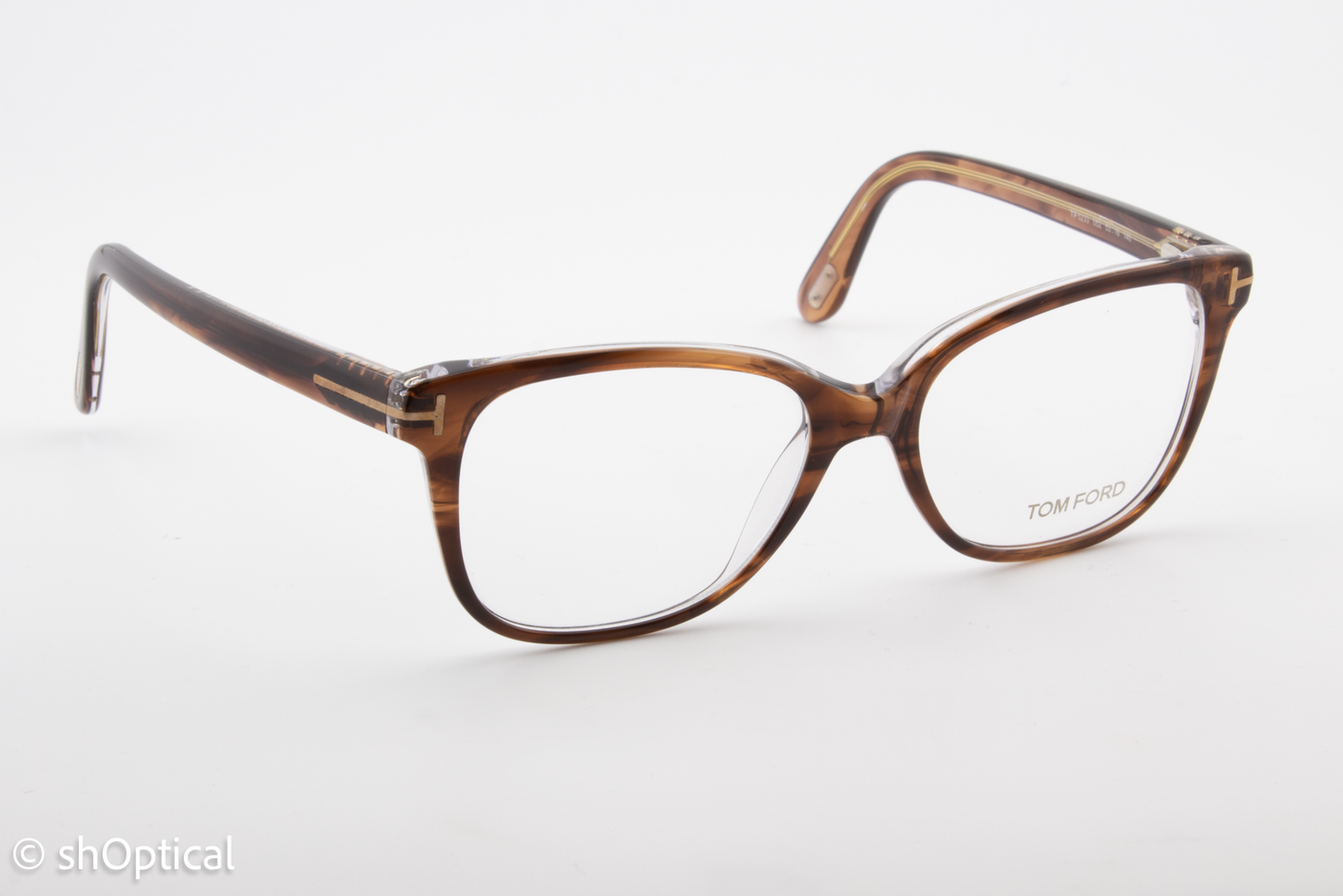 Tom Ford TF5233  Unisex Rectangular Glasses Frame Havana 53mm