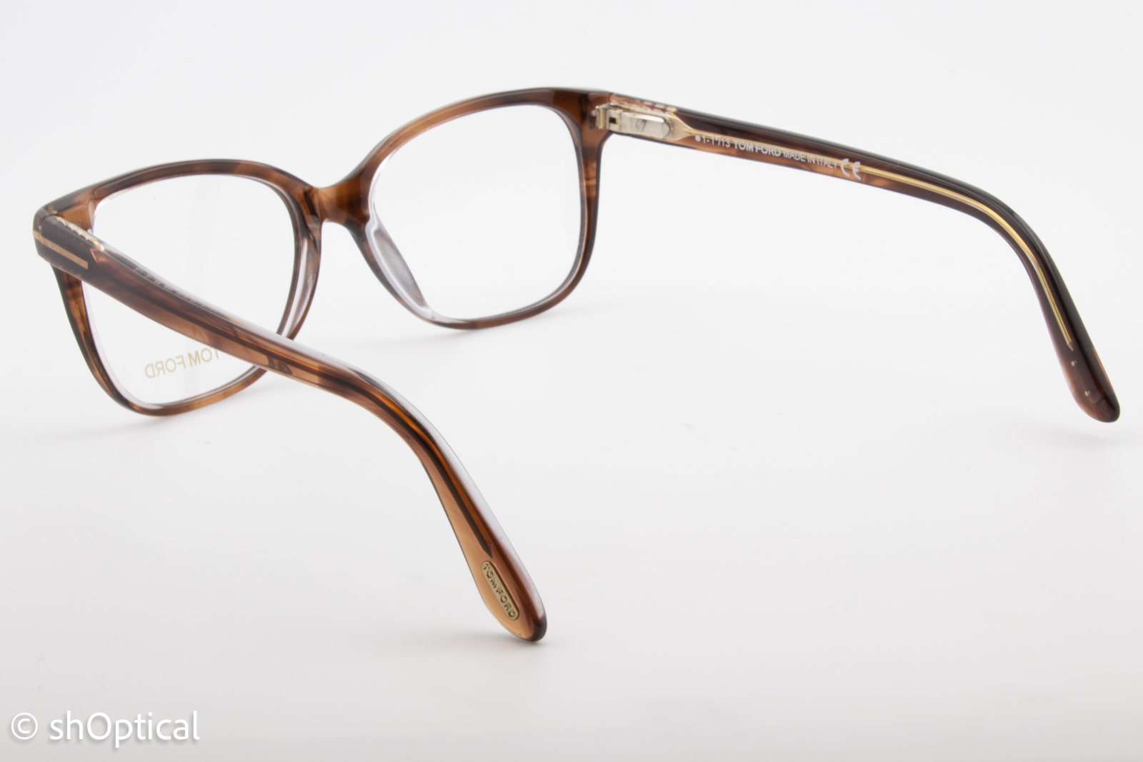 Tom Ford TF5233  Unisex Rectangular Glasses Frame Havana 53mm