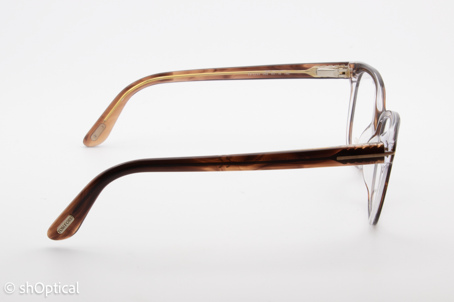 Tom Ford TF5233  Unisex Rectangular Glasses Frame Havana 53mm