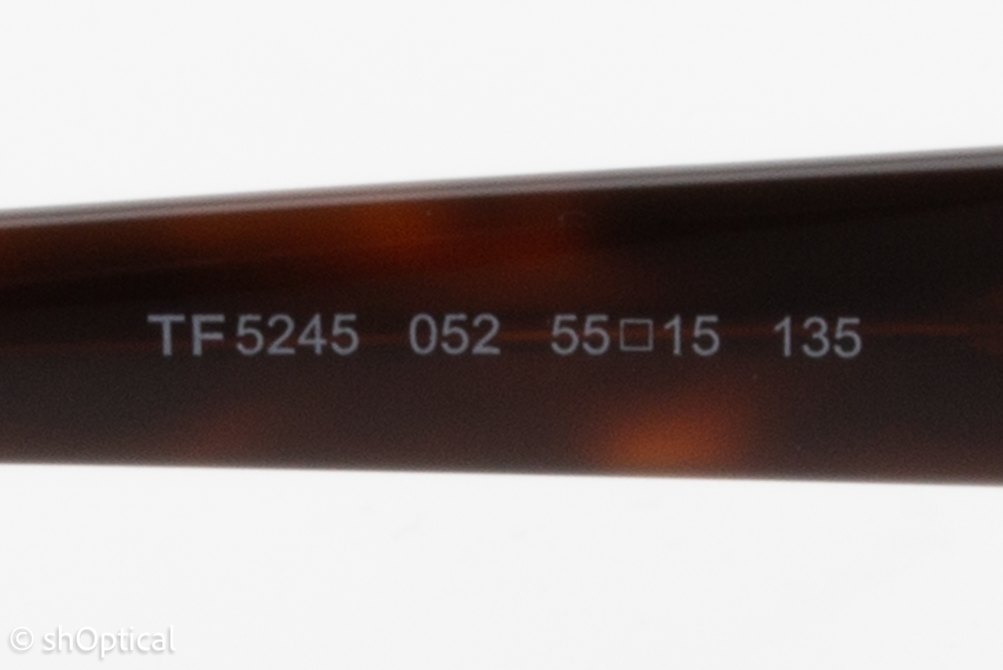 Tom Ford TF5245  Female Oval Glasses Frame Brown Tortoiseshell 55mm