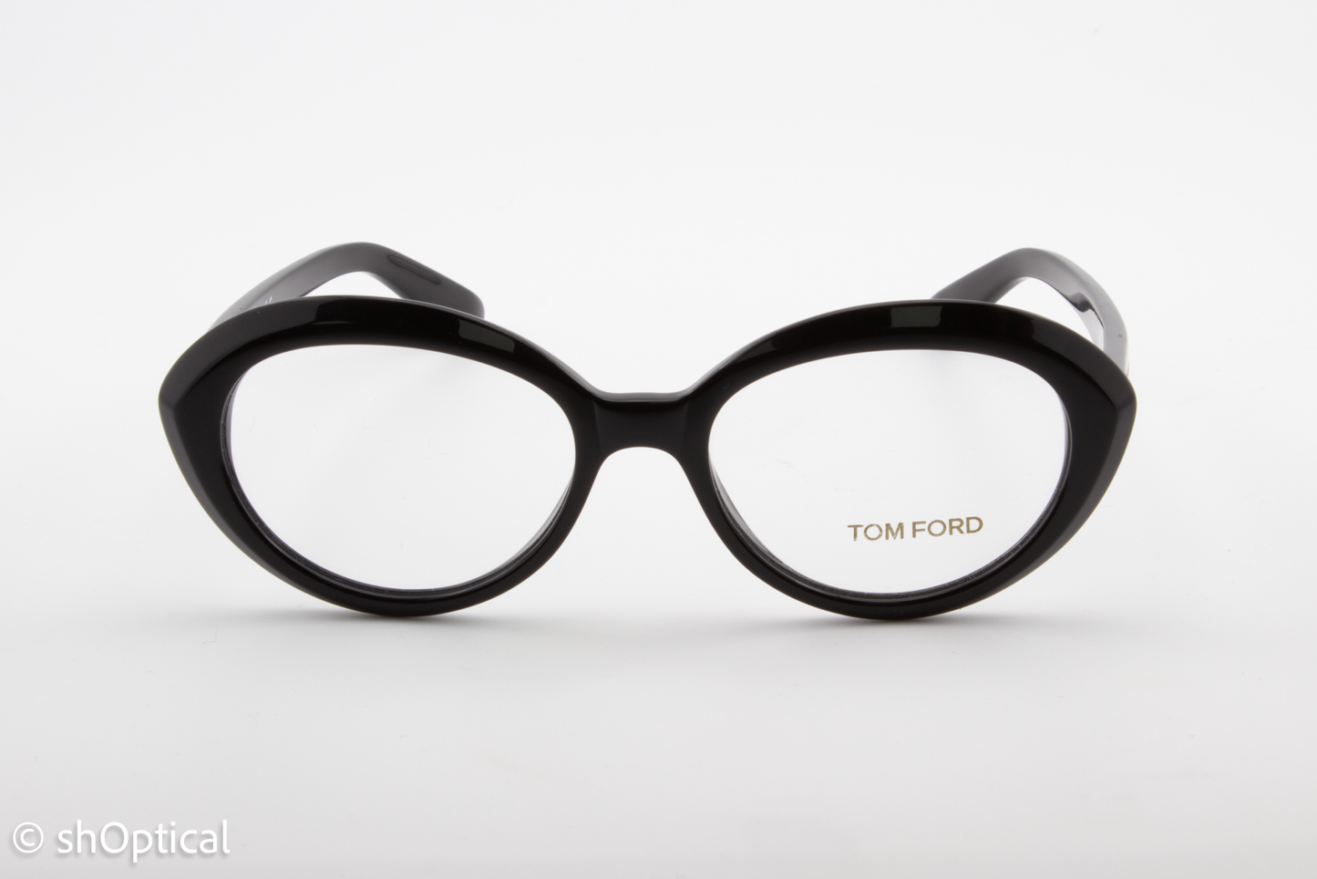 Tom Ford TF5251  Female Oval Glasses Frame Black 51mm