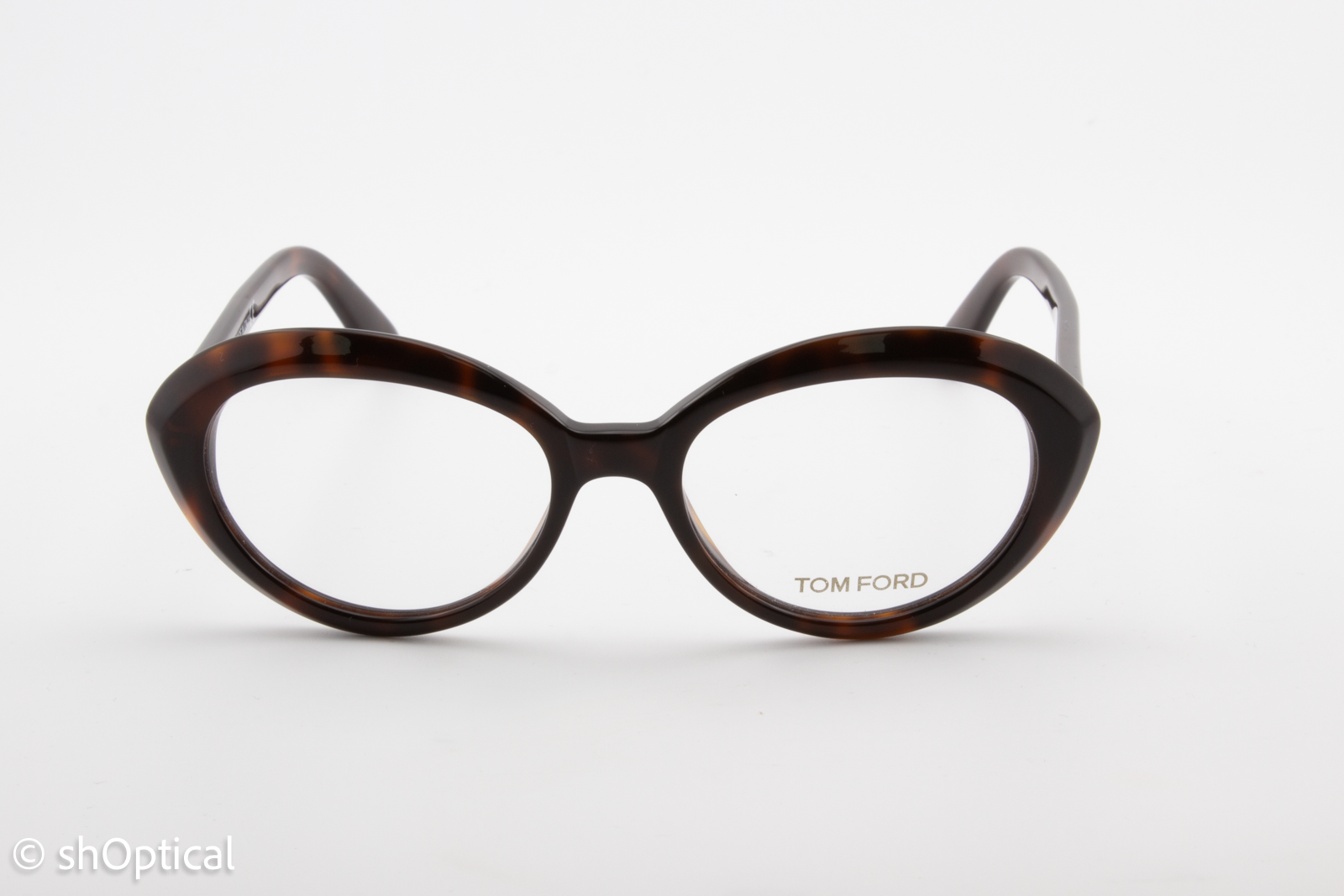 Tom Ford TF5251  Female Oval Glasses Frame Brown 51mm