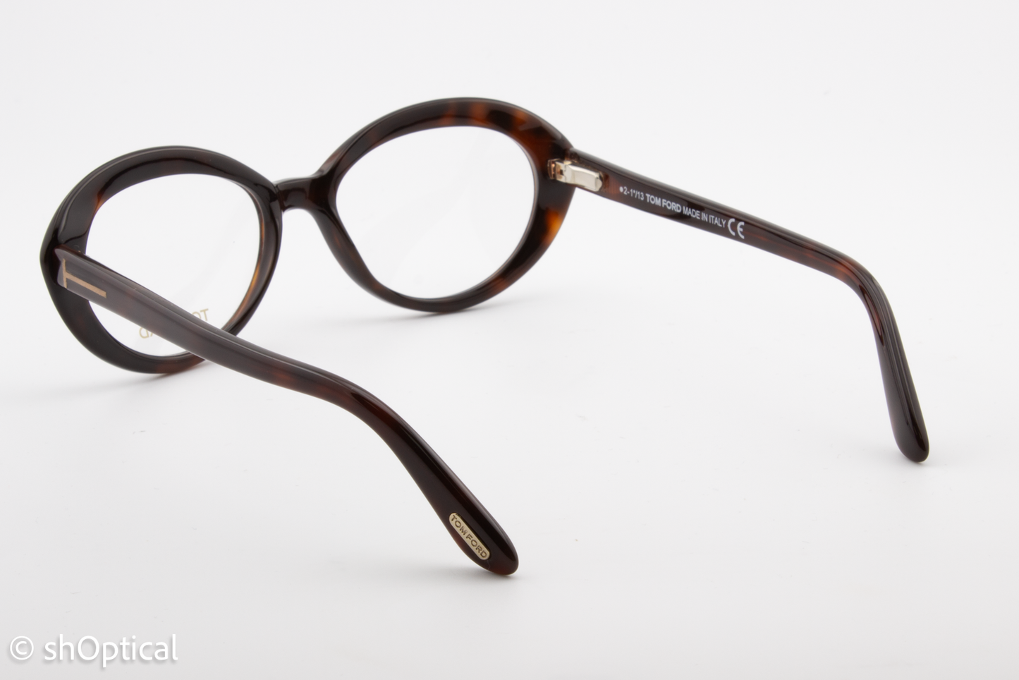 Tom Ford TF5251  Female Oval Glasses Frame Brown 51mm
