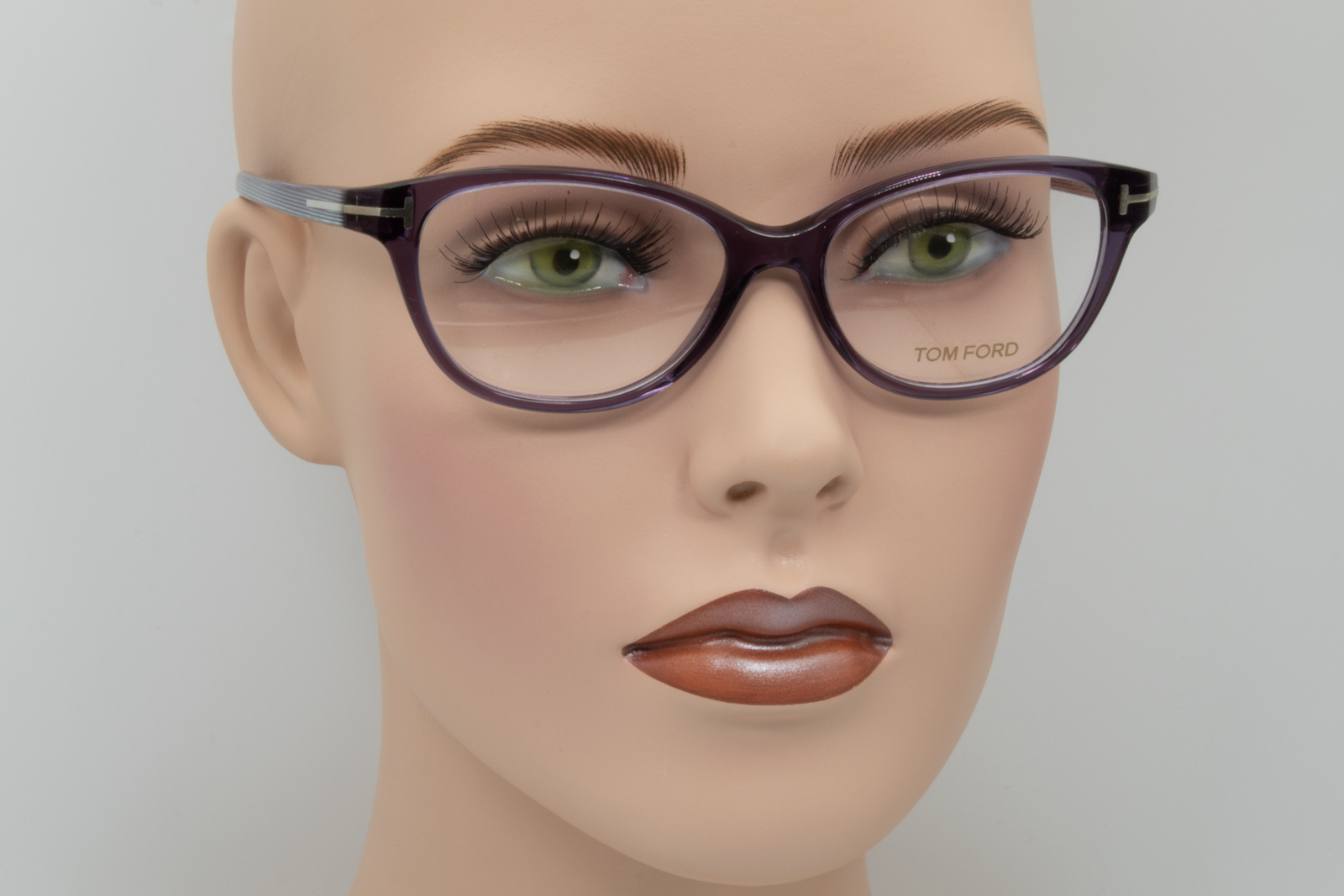 Tom Ford TF5299  Female Rectangular Glasses Frame Lilac 52mm