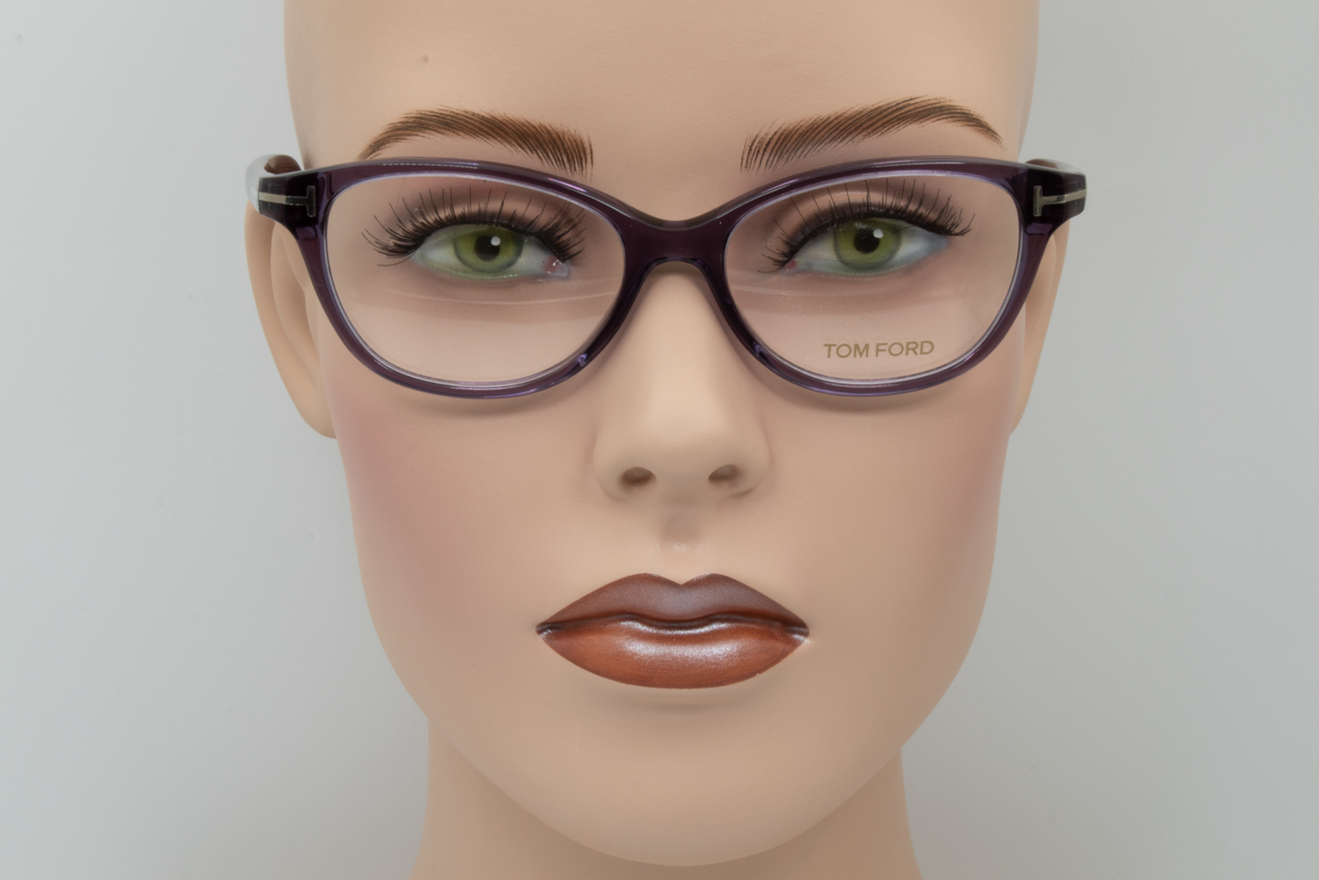 Tom Ford TF5299  Female Rectangular Glasses Frame Lilac 52mm