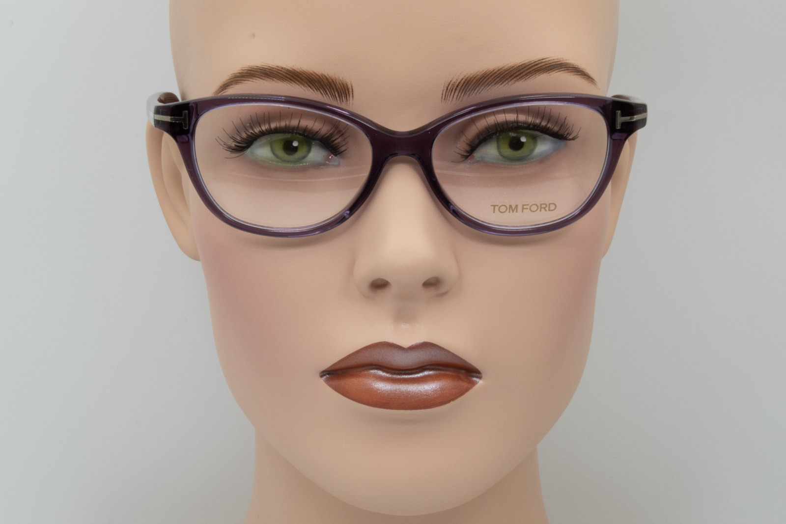 Tom Ford TF5299  Female Rectangular Glasses Frame Lilac 52mm