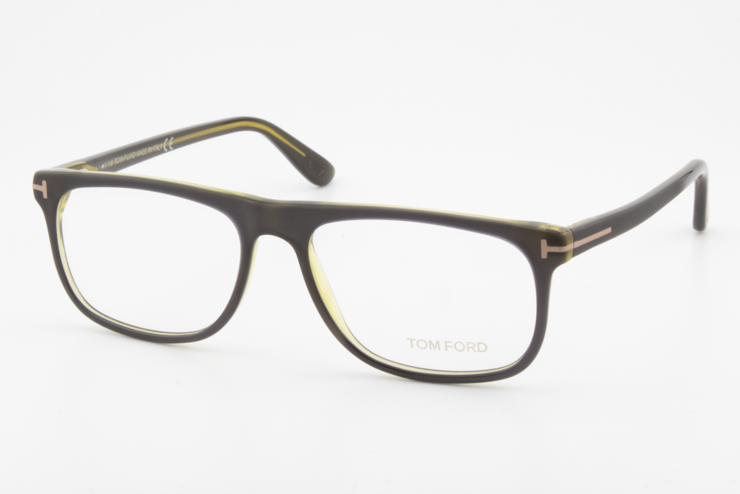 Tom Ford TF5303  Unisex Rectangular Glasses Frame Dark Green 55mm