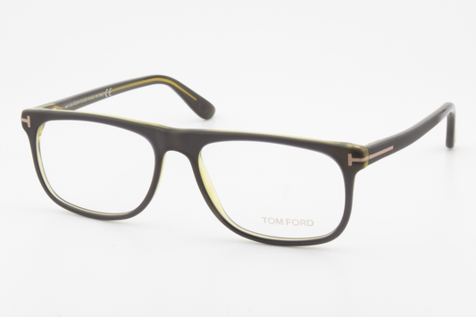 Tom Ford TF5303  Unisex Rectangular Glasses Frame Dark Green 55mm