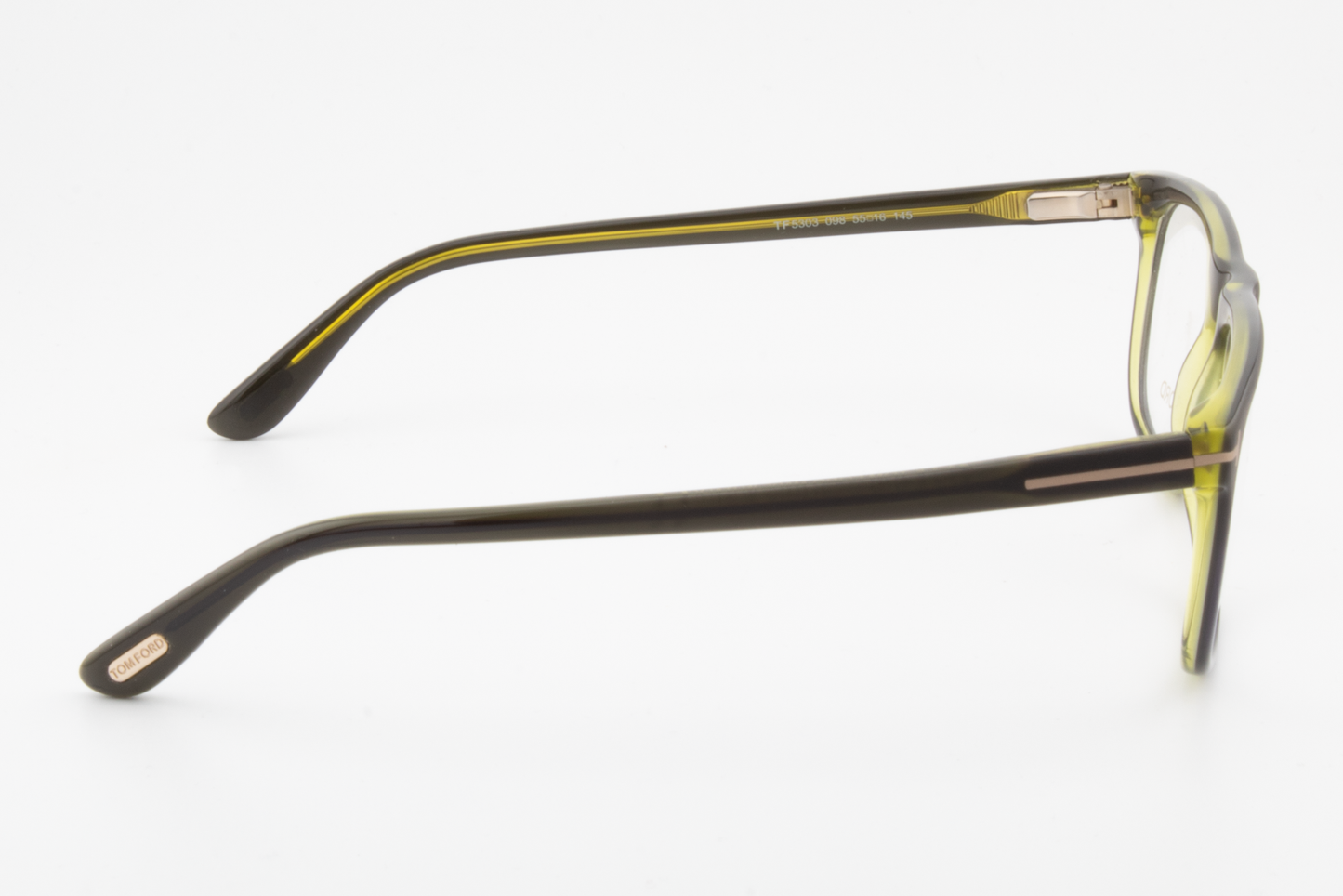 Tom Ford TF5303  Unisex Rectangular Glasses Frame Dark Green 55mm