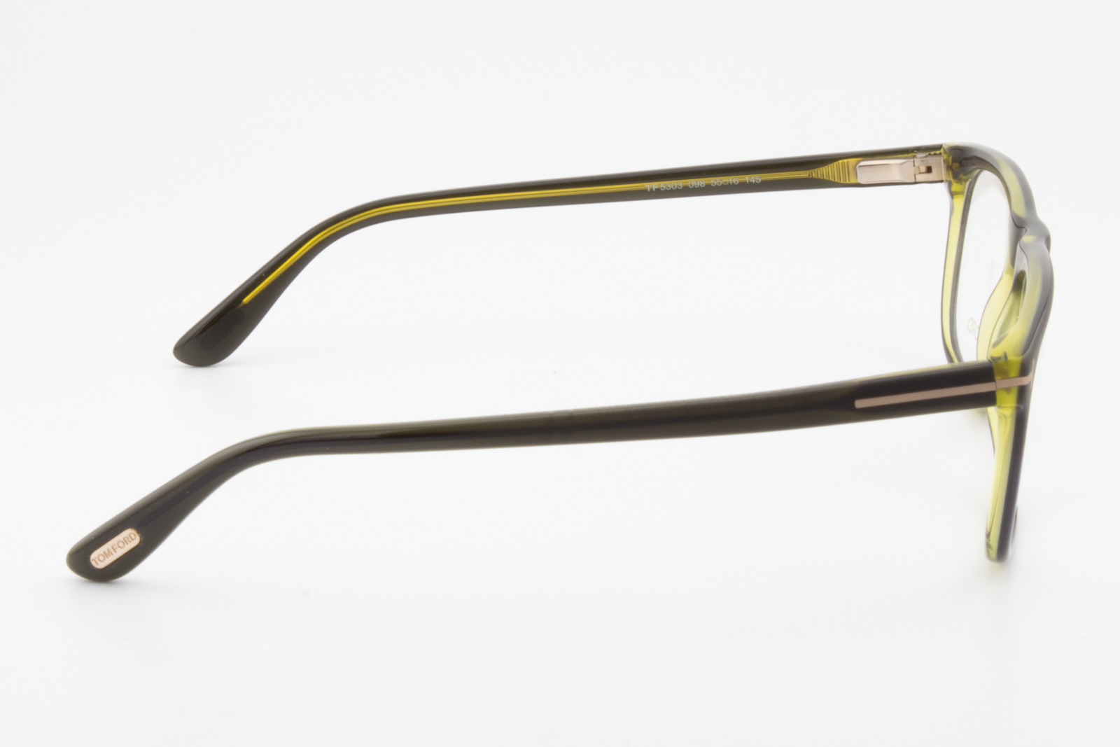 Tom Ford TF5303  Unisex Rectangular Glasses Frame Dark Green 55mm