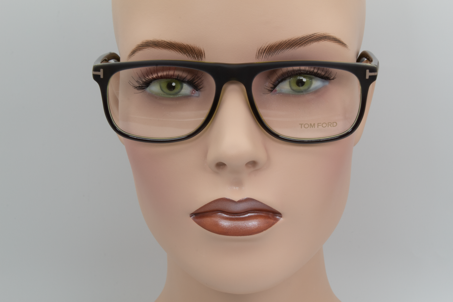 Tom Ford TF5303  Unisex Rectangular Glasses Frame Dark Green 55mm