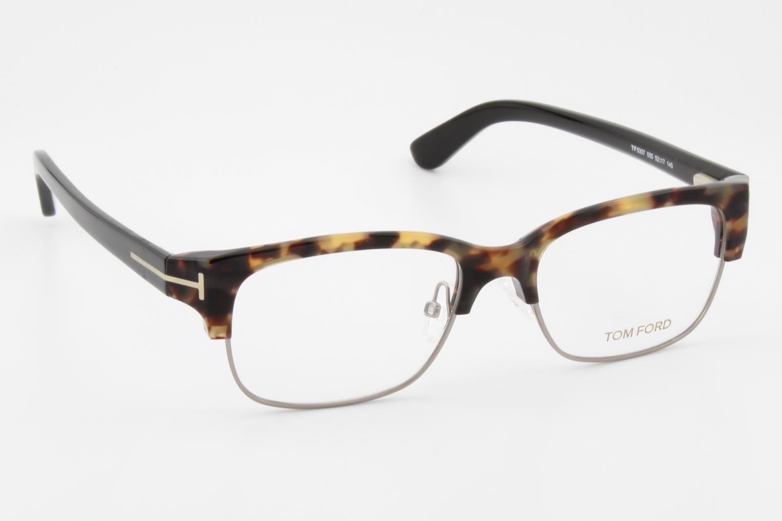 Tom Ford TF5307  Unisex Rectangular Glasses Frame Havana 52mm