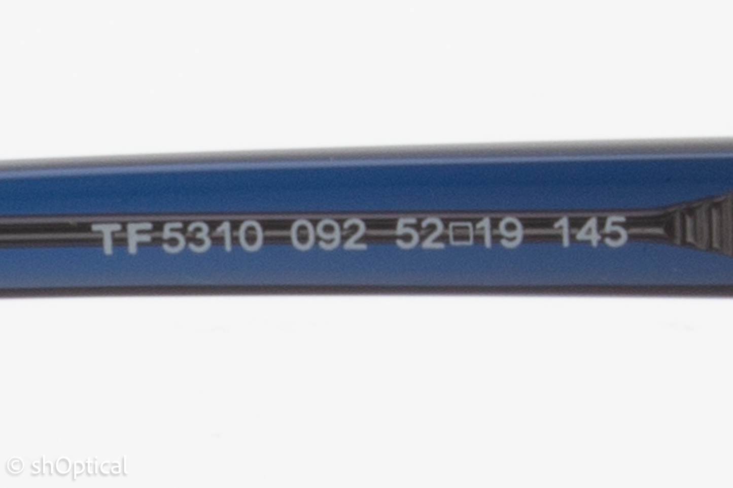 Tom Ford TF5310  Unisex Square Glasses Frame Blue/Brown Transparent 52mm